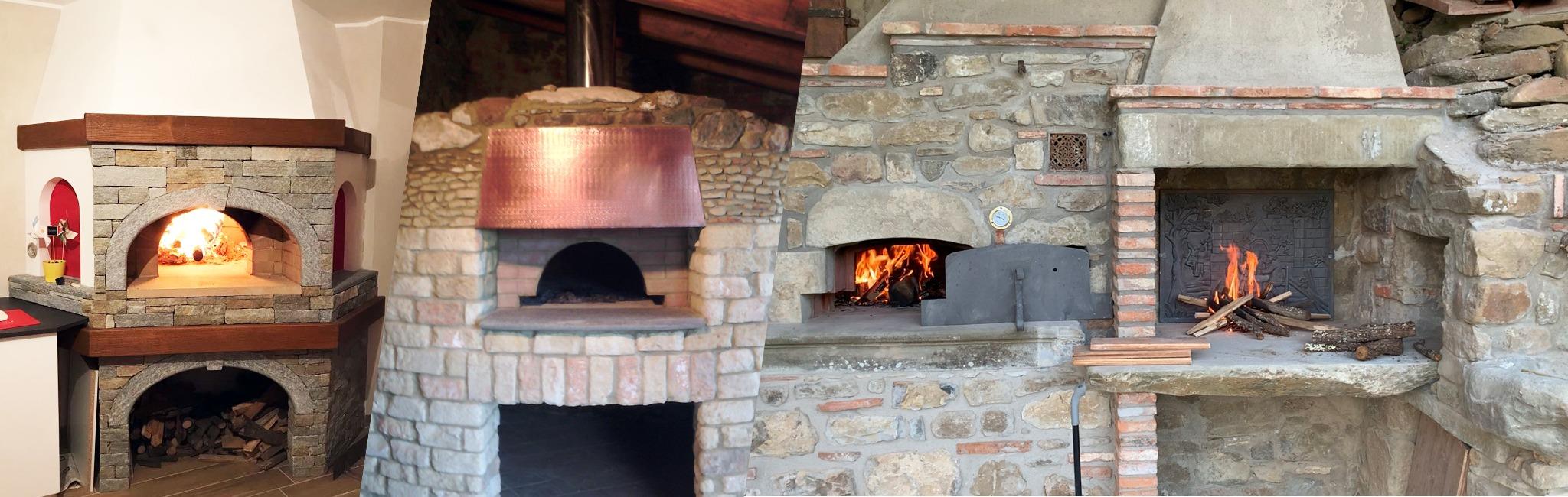 Barbecue in muratura, Caminetti e Forni a legna